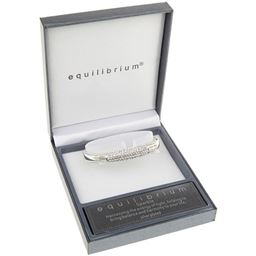 Silver Plated Curved Clear Diamante Bangle